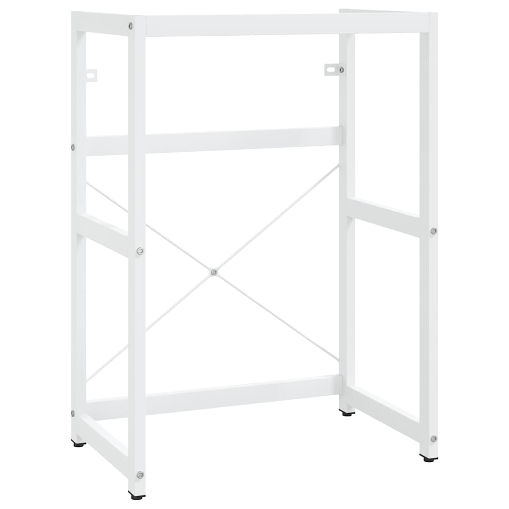 Struttura per Lavabo da Bagno Bianca 59x38x83 cm in Ferro