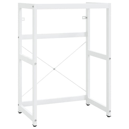 Struttura per Lavabo da Bagno Bianca 59x38x83 cm in Ferro