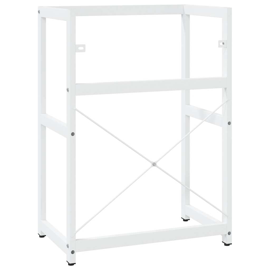 Struttura per Lavabo da Bagno Bianca 59x38x83 cm in Ferro | homemem39