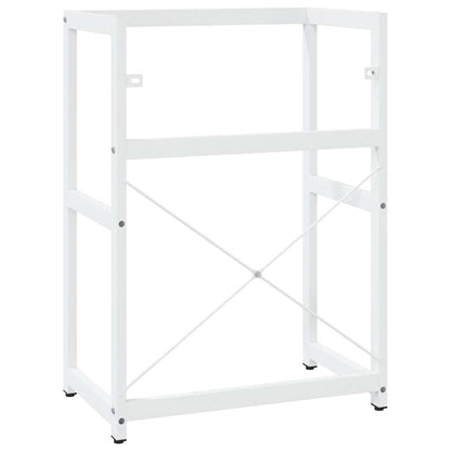 Struttura per Lavabo da Bagno Bianca 59x38x83 cm in Ferro | homemem39