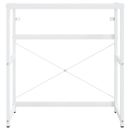Struttura per Lavabo da Bagno Bianca 79x38x83 cm in Ferro
