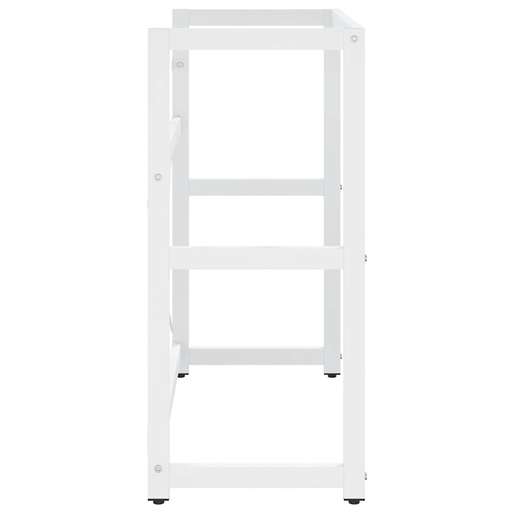 Struttura per Lavabo da Bagno Bianca 79x38x83 cm in Ferro