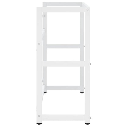 Struttura per Lavabo da Bagno Bianca 79x38x83 cm in Ferro