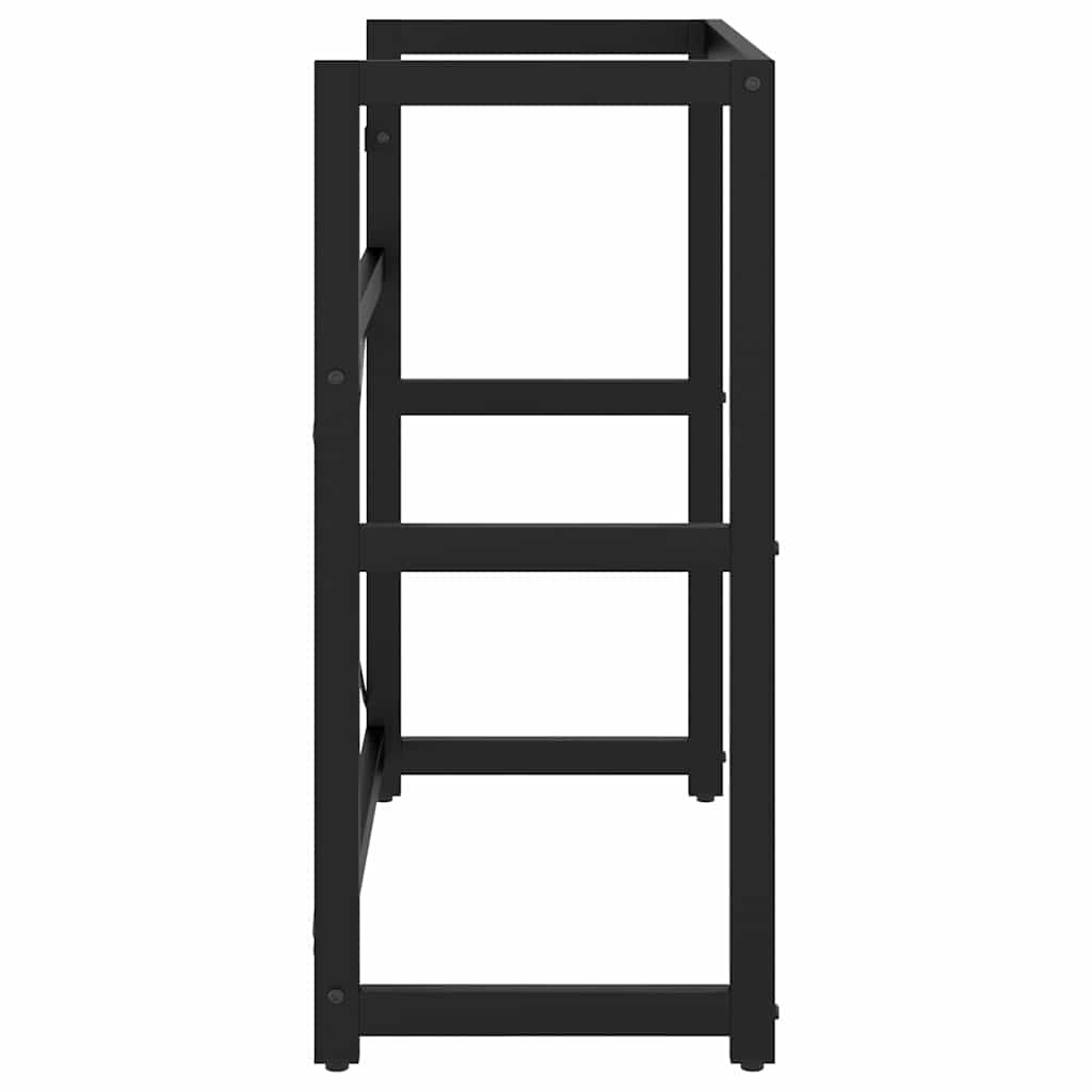 Struttura per Lavabo da Bagno Nera 79x38x83 cm in Ferro | homemem39