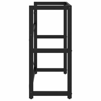 Struttura per Lavabo da Bagno Nera 79x38x83 cm in Ferro | homemem39