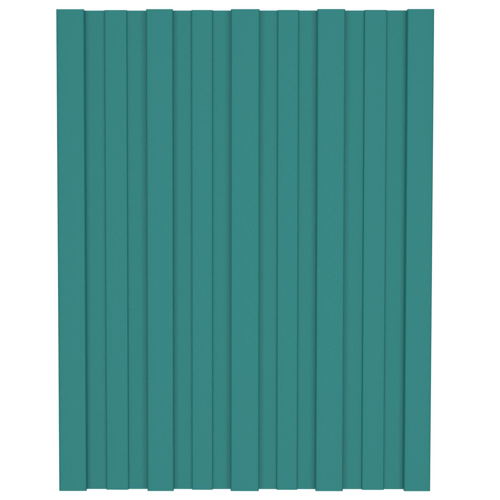 Pannello per tetto 12 pcs Verde 60 x 45 cm Acciaio zincato | homemem39