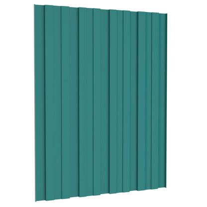 Pannello per tetto 36 pcs Verde 60 x 45 cm Acciaio zincato