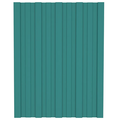 Pannello per tetto 36 pcs Verde 60 x 45 cm Acciaio zincato | homemem39