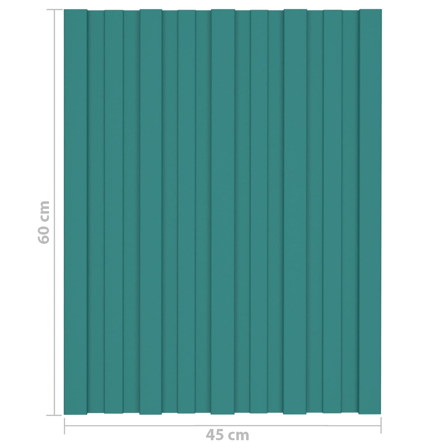 Pannello per tetto 36 pcs Verde 60 x 45 cm Acciaio zincato