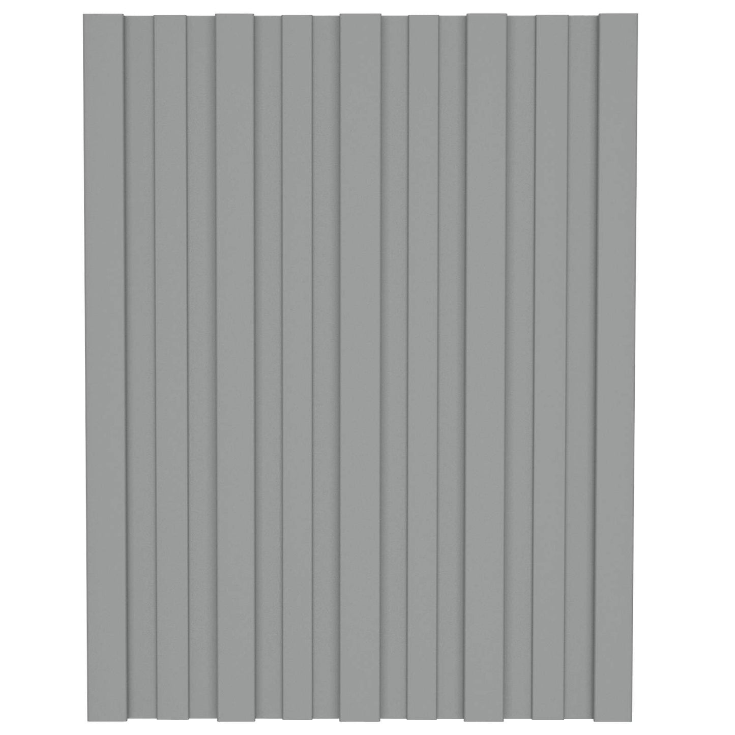 Pannello per tetto 12 pcs Grigio 60 x 45 cm Acciaio zincato | homemem39