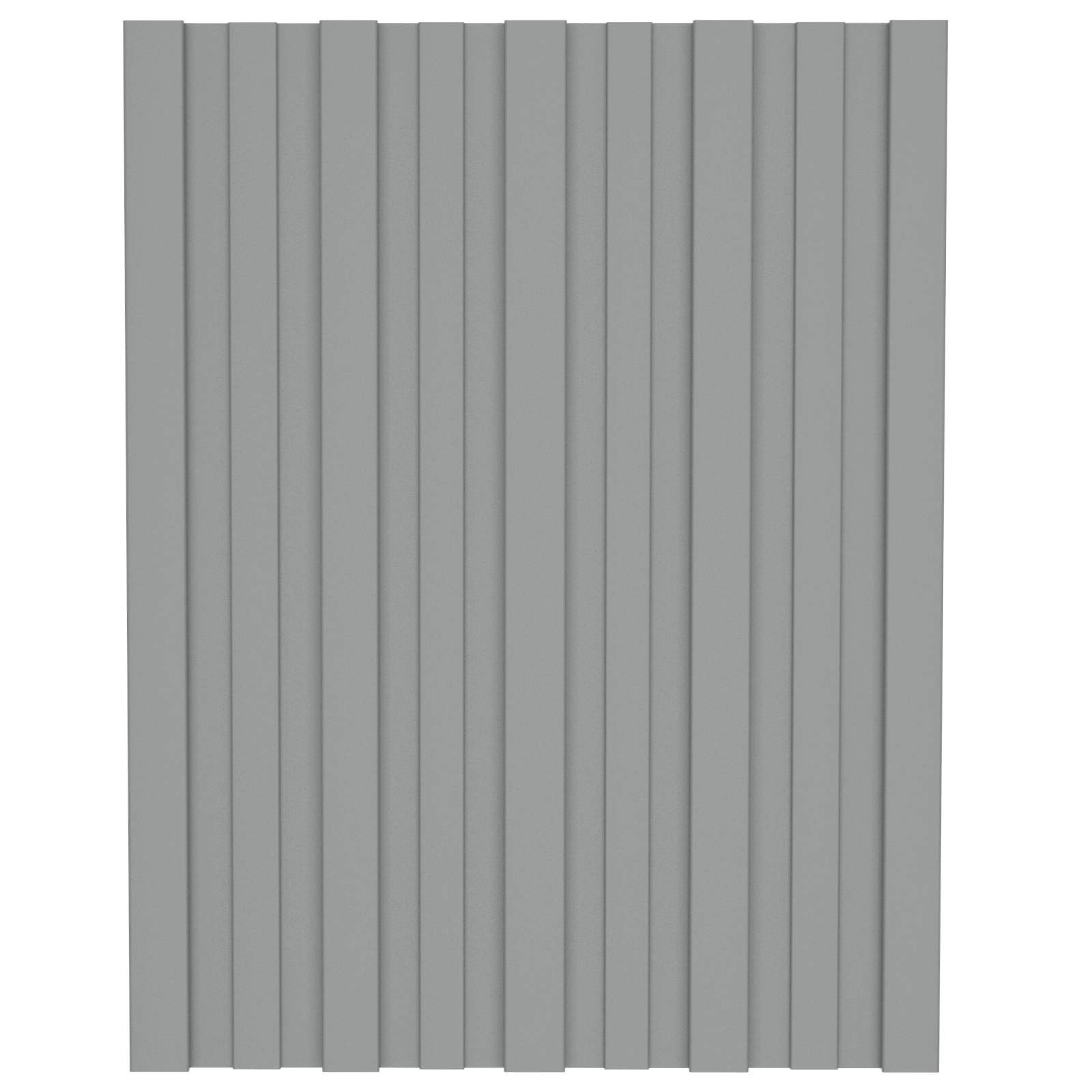 Pannello per tetto 12 pcs Grigio 60 x 45 cm Acciaio zincato | homemem39