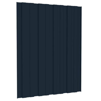 Pannello per tetto 12 pcs Antracite 60 x 45 cm Acciaio zincato | homemem39