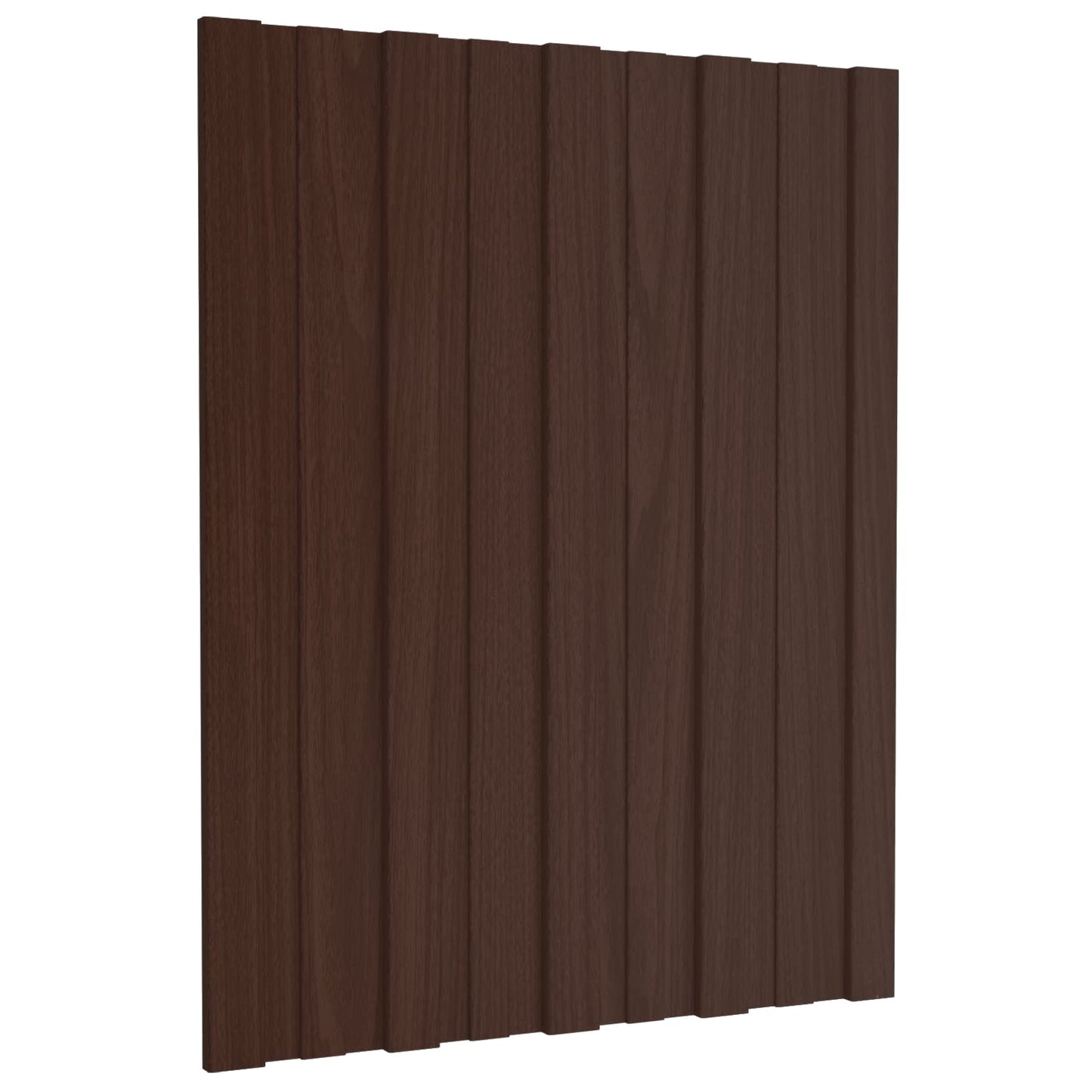 Pannello per tetto 12 pcs Marrone 60 x 45 cm Acciaio zincato