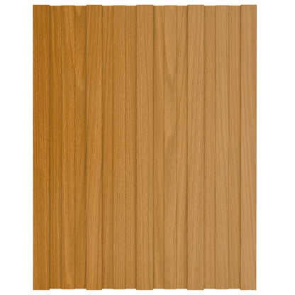 Pannello per tetto 12 pcs Naturale 60 x 45 cm Acciaio zincato | homemem39