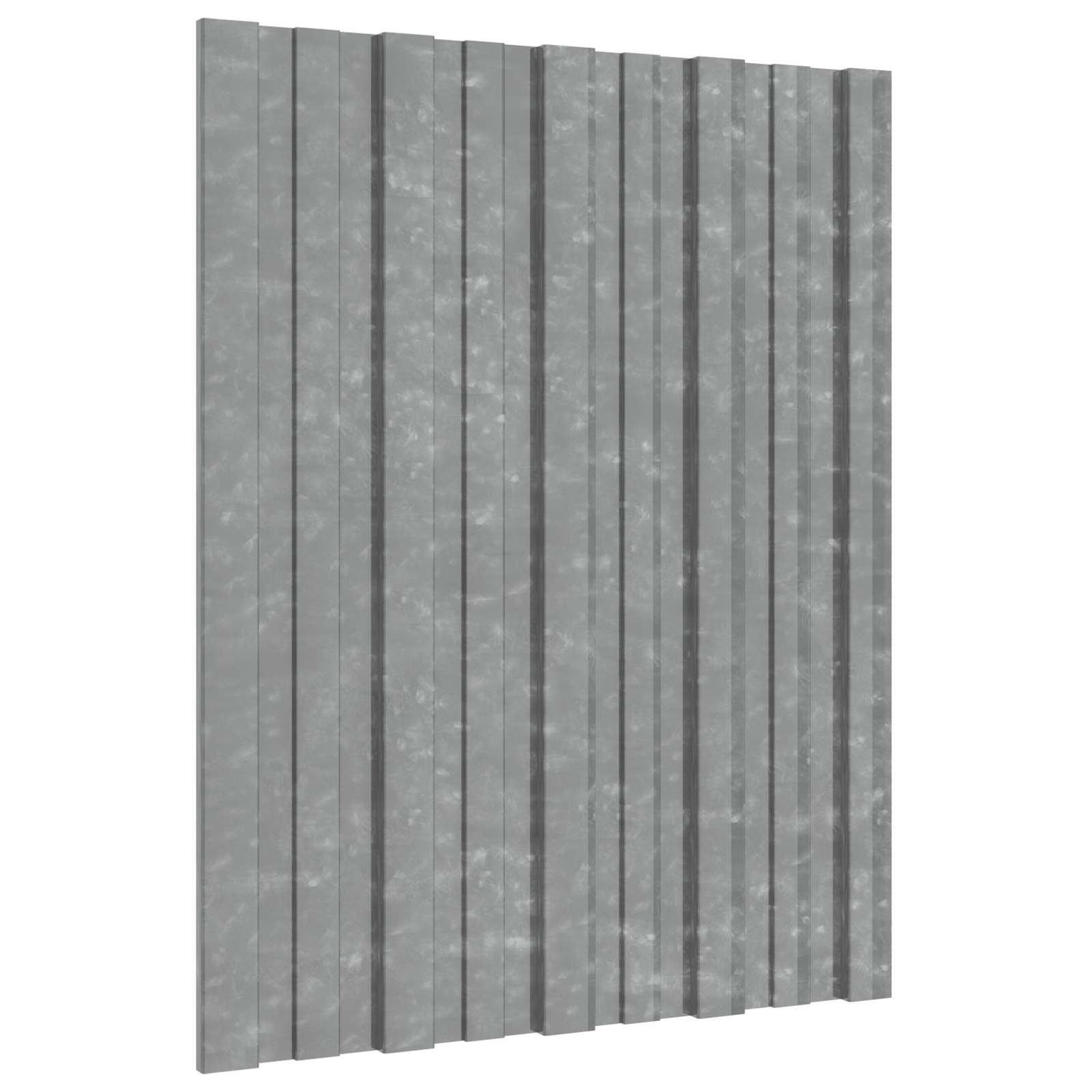 Pannello per tetto 36 pcs Argento 60 x 45 cm Acciaio zincato | homemem39