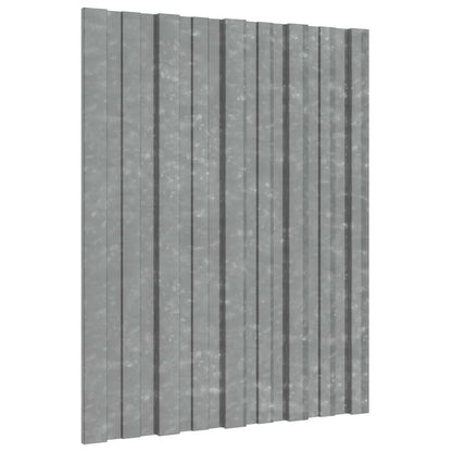 Pannello per tetto 36 pcs Argento 60 x 45 cm Acciaio zincato | homemem39