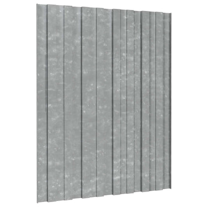 Pannello per tetto 36 pcs Argento 60 x 45 cm Acciaio zincato | homemem39