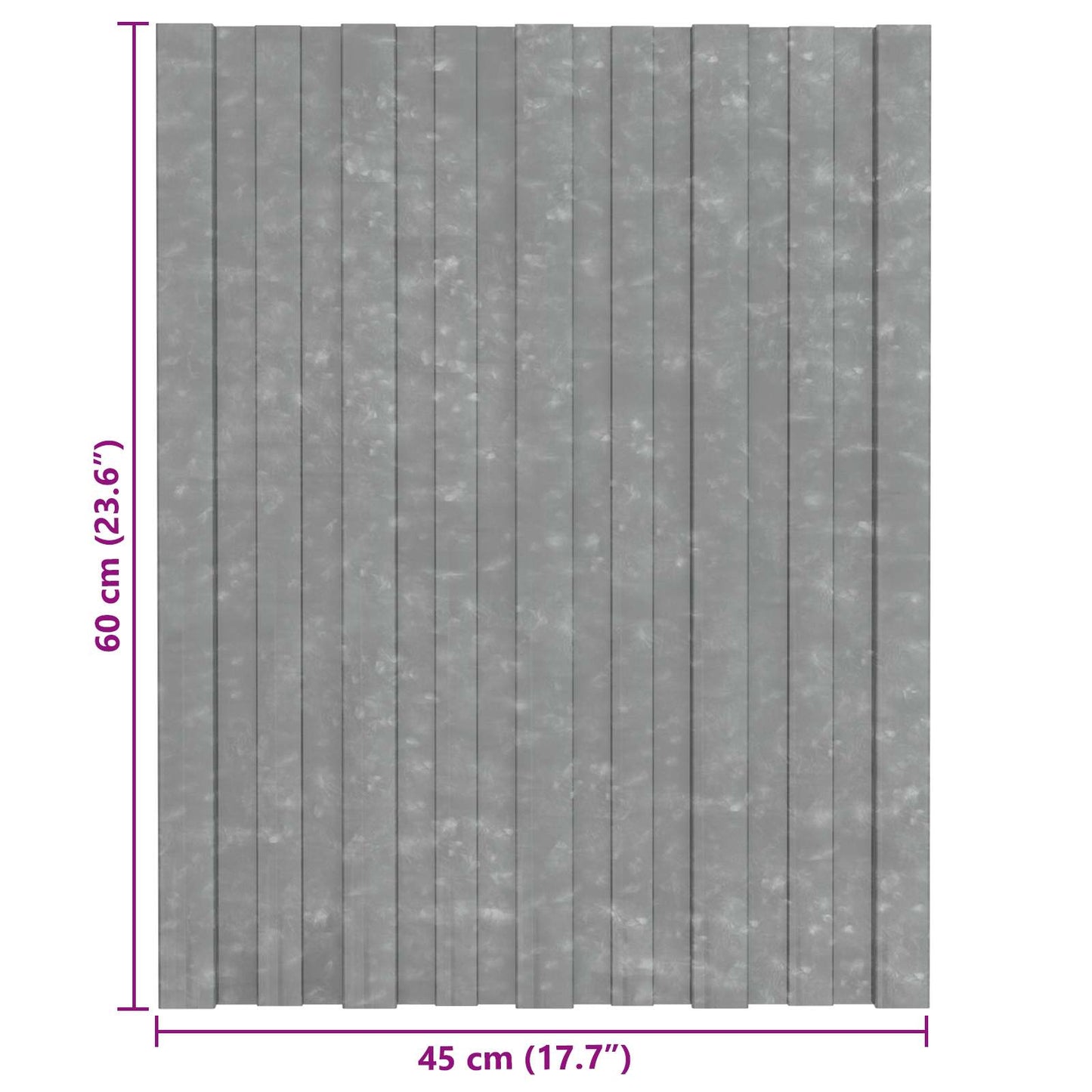 Pannello per tetto 36 pcs Argento 60 x 45 cm Acciaio zincato