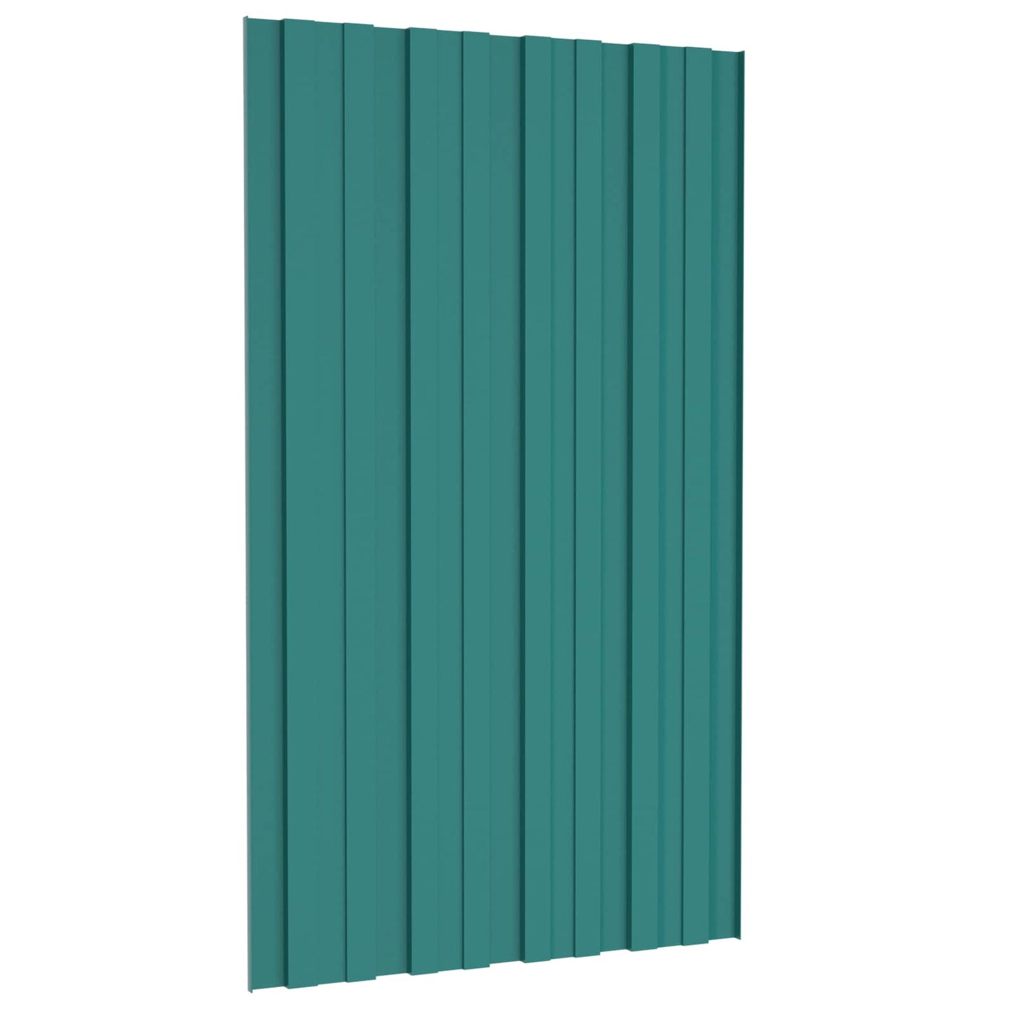 Pannello per tetto 12 pcs Verde 80 x 45 cm Acciaio zincato | homemem39