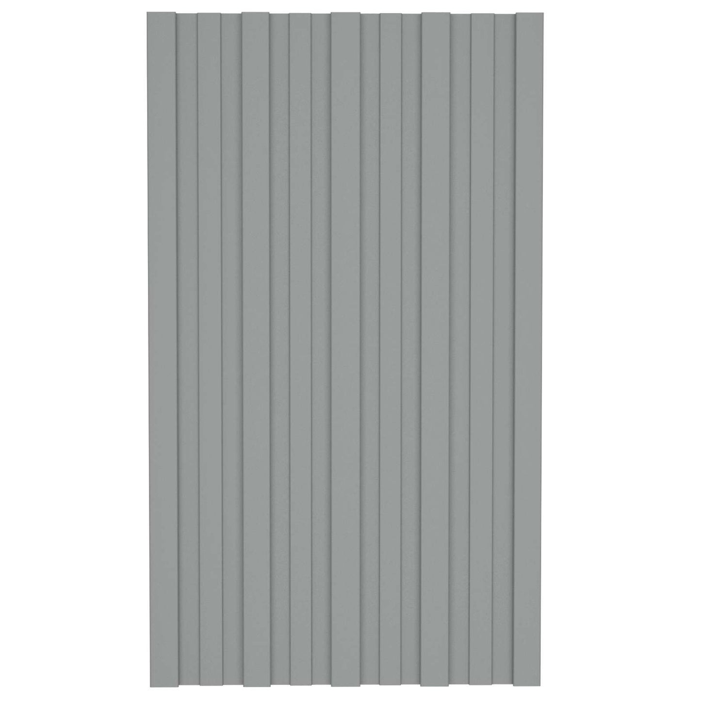 Pannello per tetto 12 pcs Grigio 80 x 45 cm Acciaio zincato | homemem39