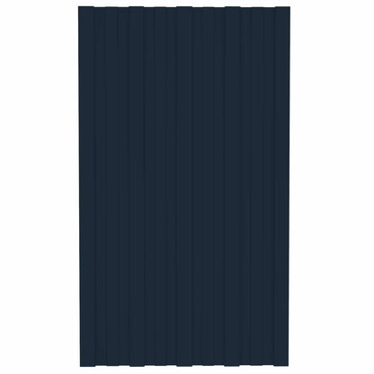 Pannello per tetto 12 pcs Antracite 80 x 45 cm Acciaio zincato | homemem39