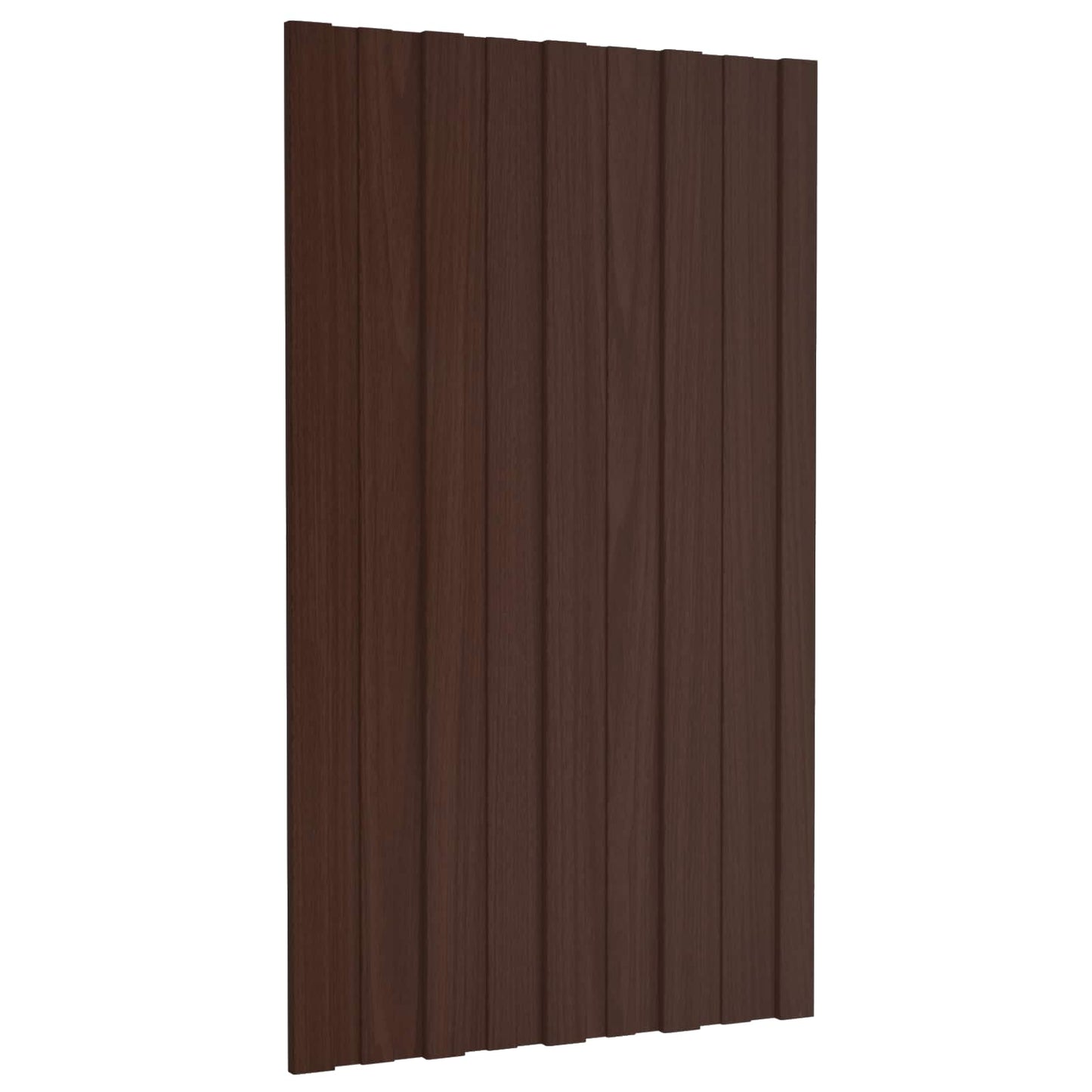 Pannello per tetto 12 pcs Marrone 80 x 45 cm Acciaio zincato | homemem39