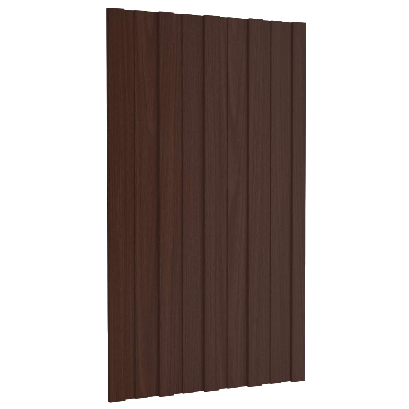 Pannello per tetto 12 pcs Marrone 80 x 45 cm Acciaio zincato | homemem39