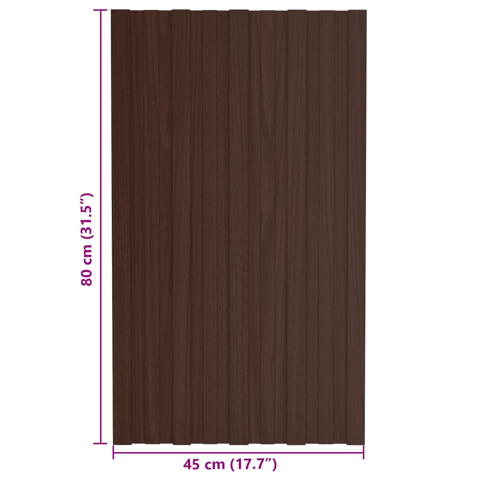 Pannello per tetto 36 pcs Marrone 80 x 45 cm Acciaio zincato | homemem39