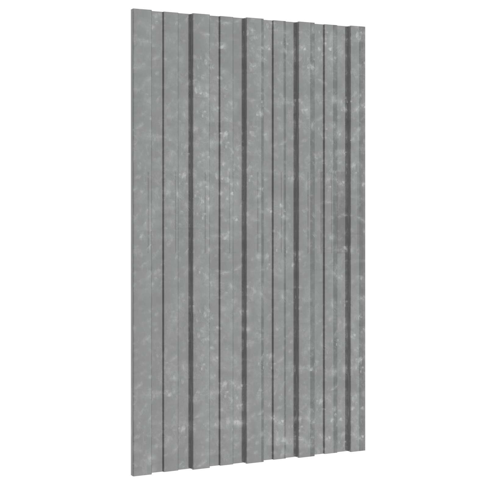 Pannello per tetto 12 pcs Argento 80 x 45 cm Acciaio zincato | homemem39