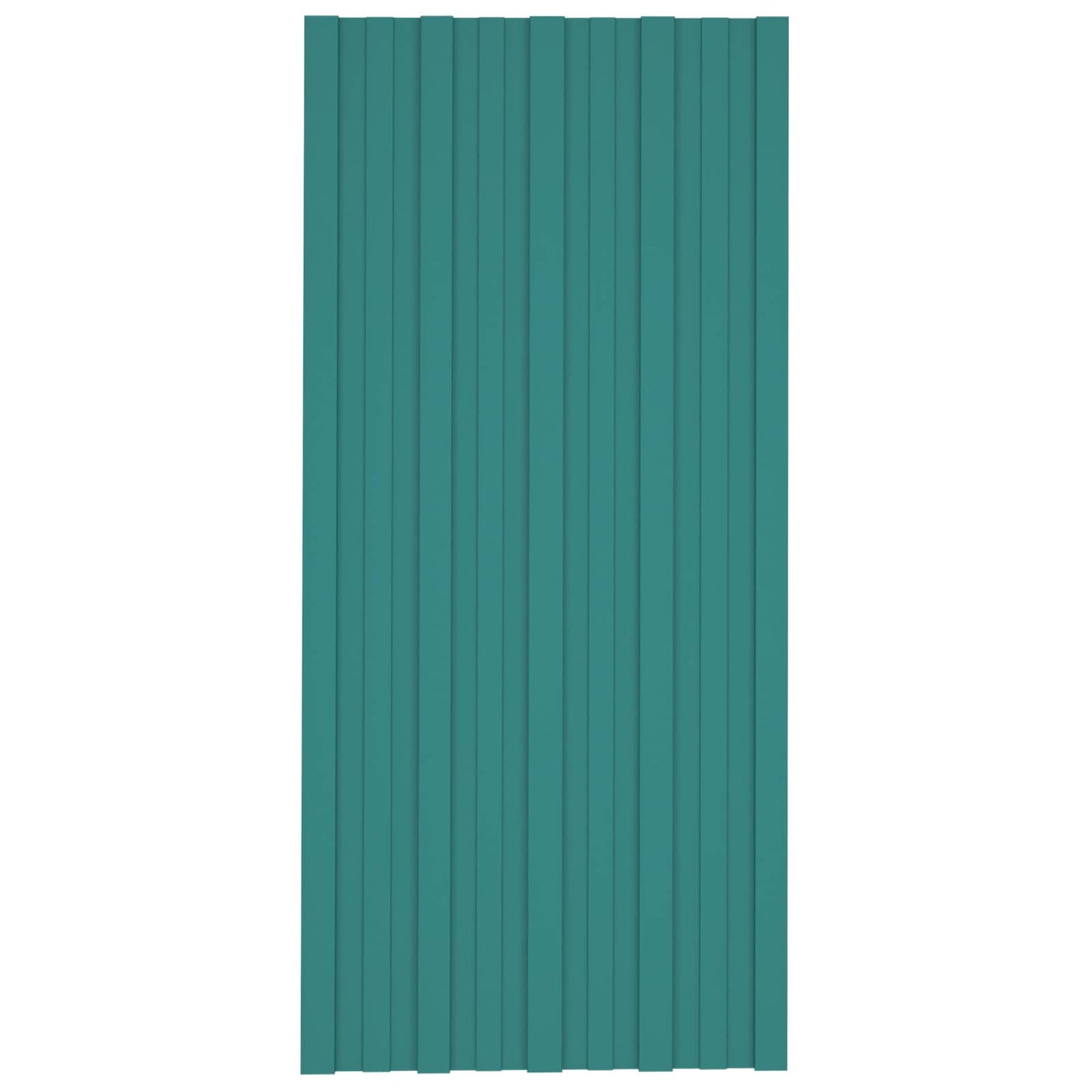 Pannello per tetto 12 pcs Verde 100 x 45 cm Acciaio zincato | homemem39