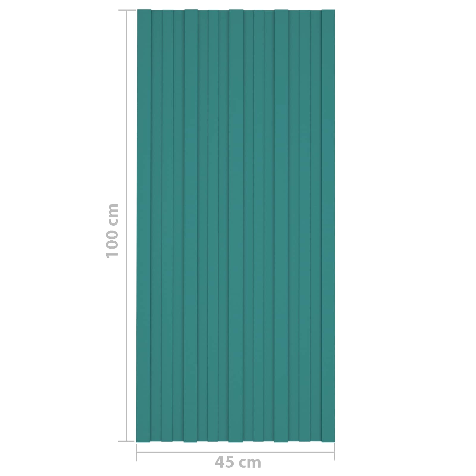 Pannello per tetto 36 pcs Verde 100 x 45 cm Acciaio zincato | homemem39