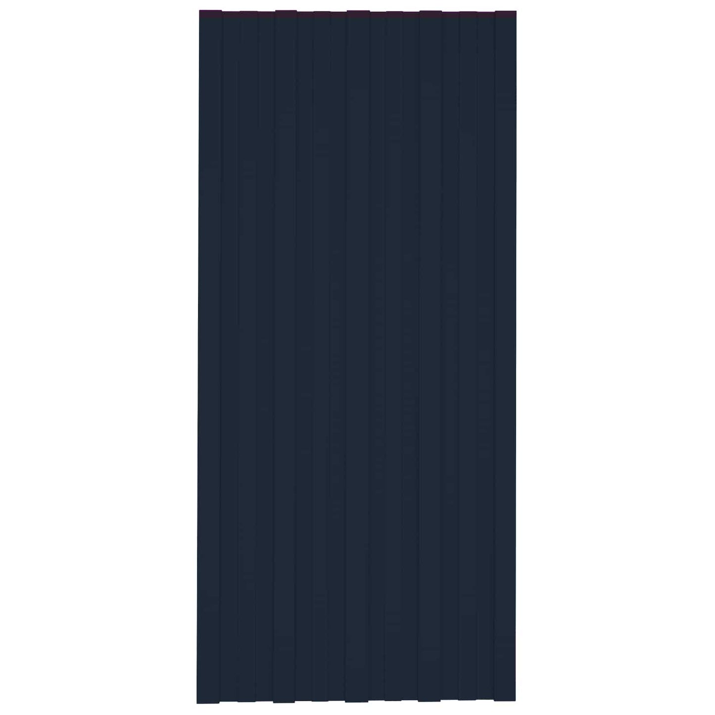 Pannello per tetto 12 pcs Antracite 100 x 45 cm Acciaio zincato | homemem39