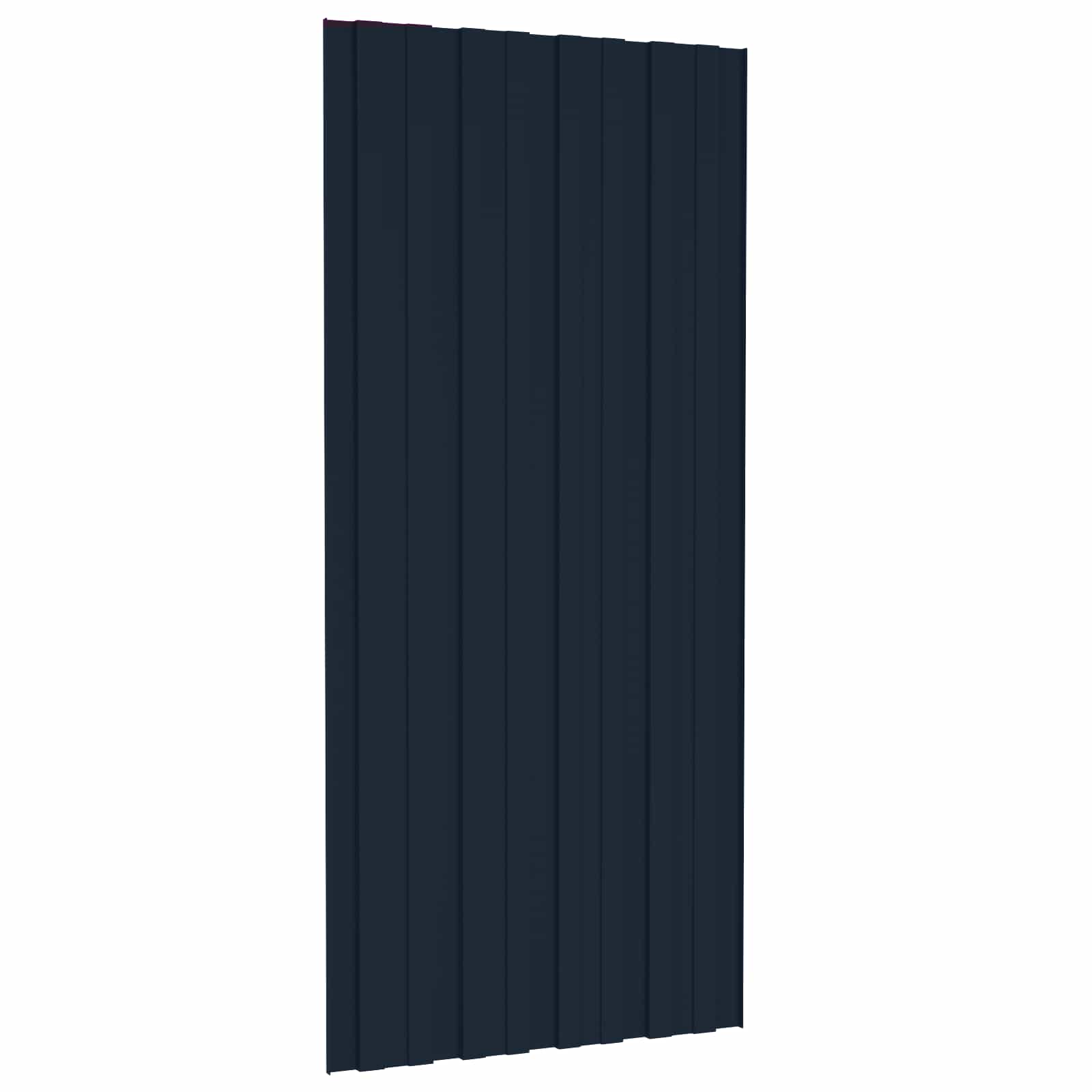 Pannello per tetto 36 pcs Antracite 100 x 45 cm Acciaio zincato | homemem39