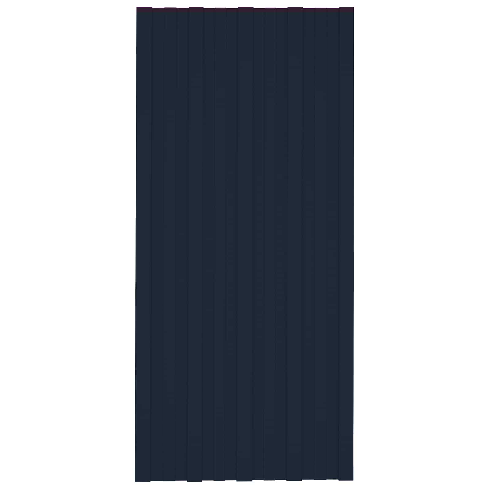 Pannello per tetto 36 pcs Antracite 100 x 45 cm Acciaio zincato | homemem39