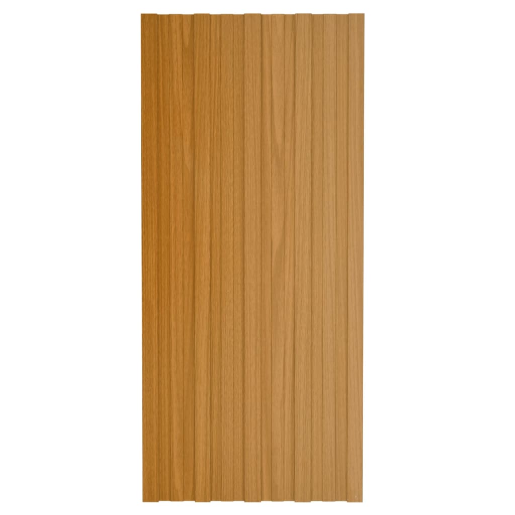 Pannelli da Tetto 12 pz in Acciaio Zincato Naturale 100x45 cm