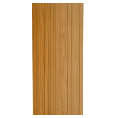 Pannelli da Tetto 12 pz in Acciaio Zincato Naturale 100x45 cm