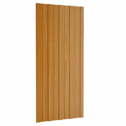 Pannello per tetto 12 pcs Naturale 100 x 45 cm Acciaio zincato | homemem39