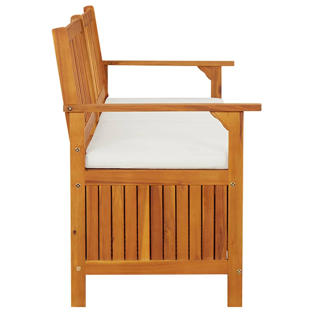 Cassapanca con Cuscino 170 cm in Legno Massello di Acacia | homemem39