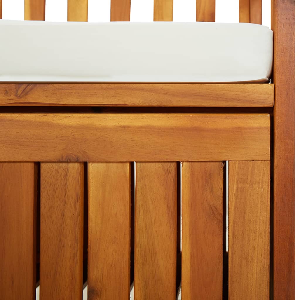 Cassapanca con Cuscino 170 cm in Legno Massello di Acacia | homemem39