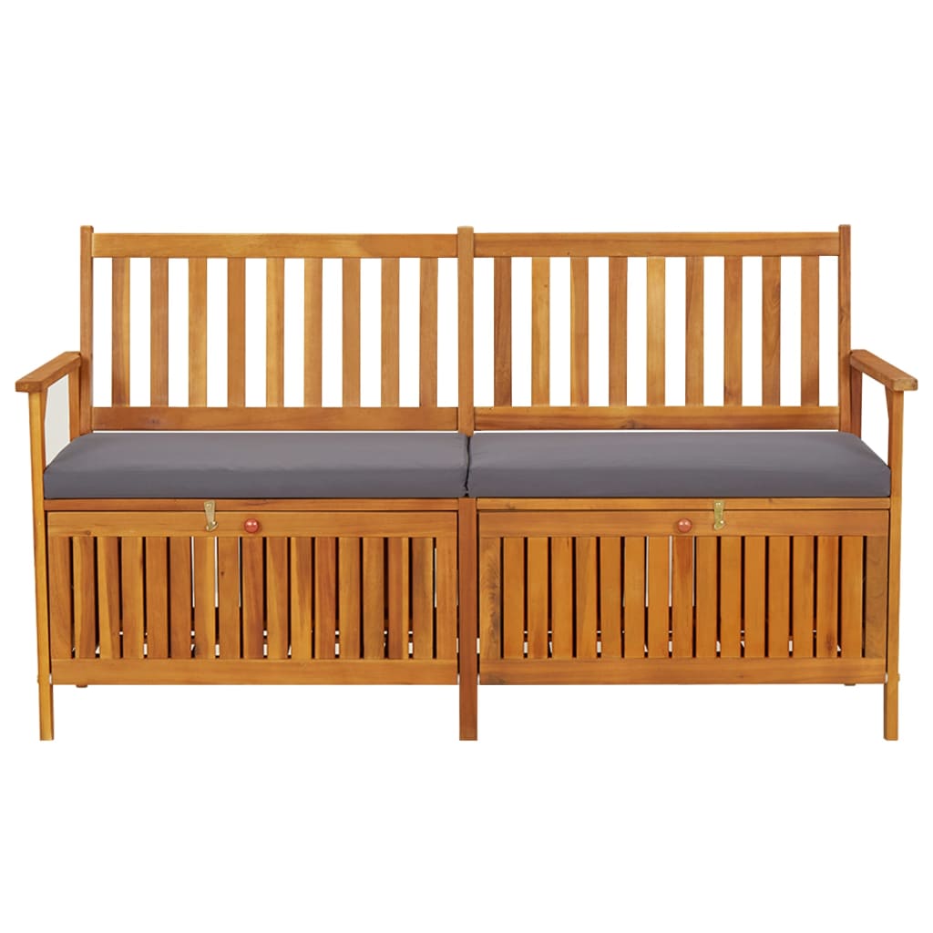 Cassapanca con Cuscino 148 cm in Legno Massello di Acacia | homemem39