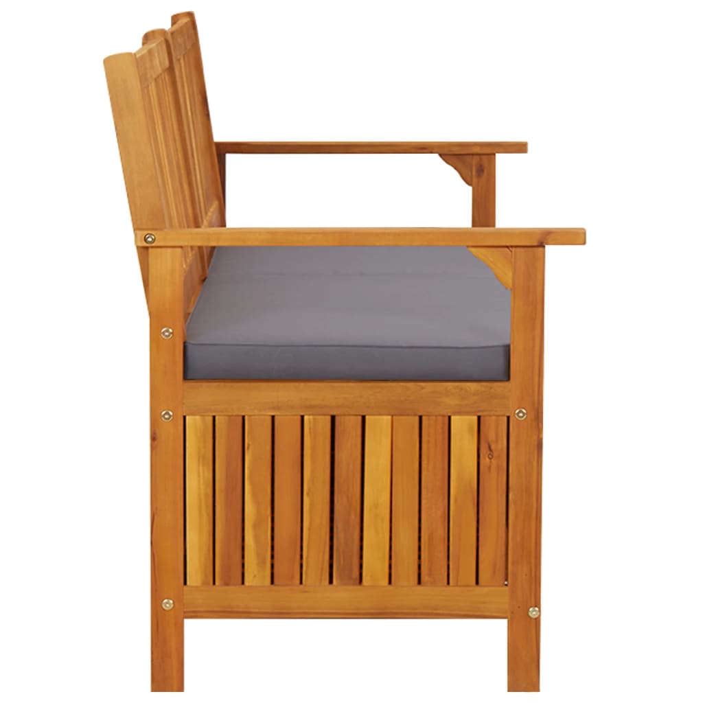 Cassapanca con Cuscino 148 cm in Legno Massello di Acacia | homemem39