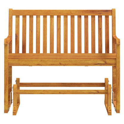 Panchina da Giardino a Dondolo 110 cm Legno Massello d'Acacia - homemem39