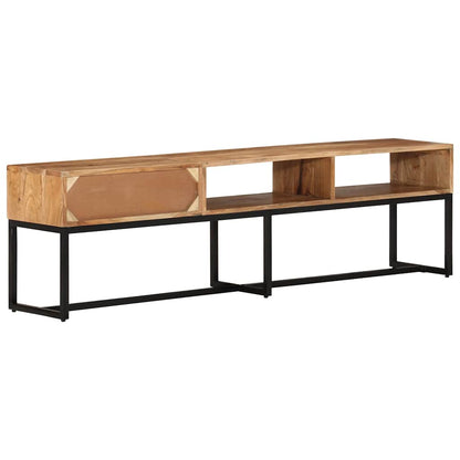 Mobile Porta TV 160x30x45 cm in Legno Massello di Acacia