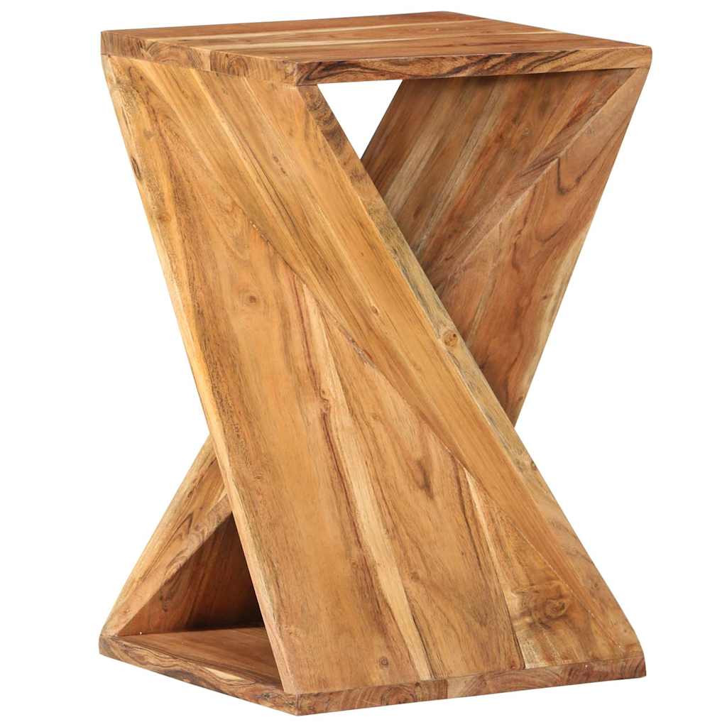 Tavolino 35x35x55 cm in Legno Massello di Acacia