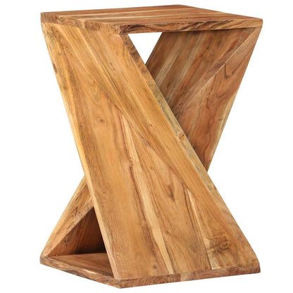 Tavolino 35x35x55 cm in Legno Massello di Acacia