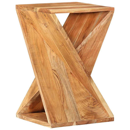 Tavolino 35x35x55 cm in Legno Massello di Acacia