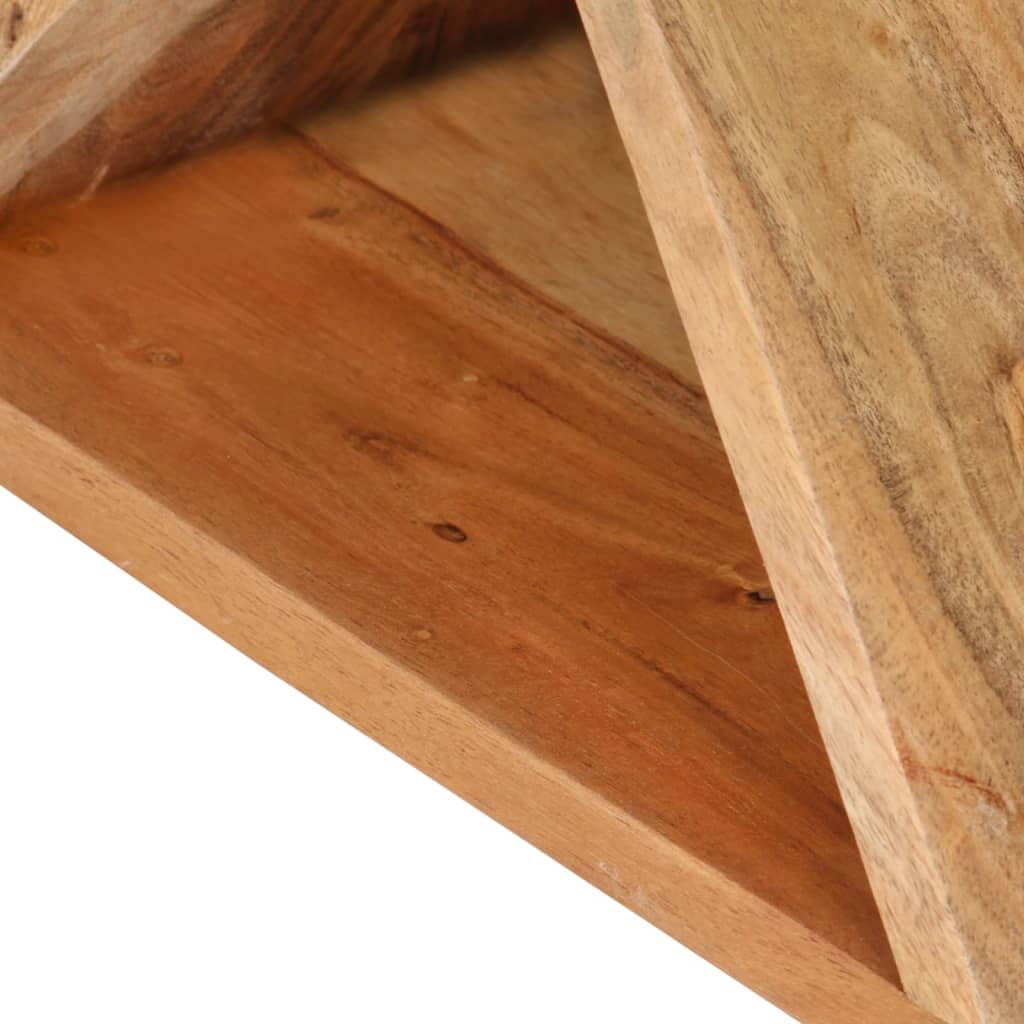 Tavolino 35x35x55 cm in Legno Massello di Acacia