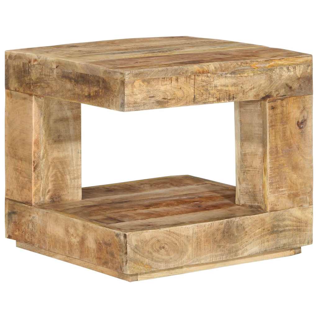 Tavolino da Salotto 45x45x40 cm in Legno Massello di Mango