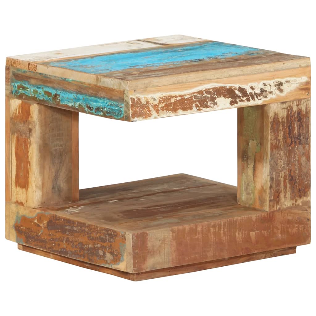 Tavolino da Salotto 45x45x40 cm in Legno Massello di Recupero | homemem39