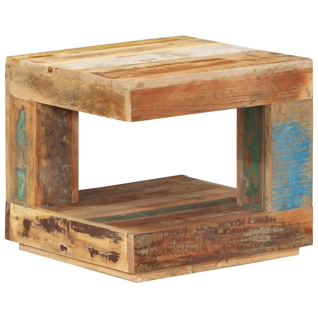 Tavolino da Salotto 45x45x40 cm in Legno Massello di Recupero | homemem39